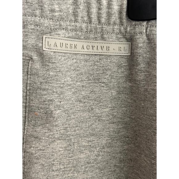 NWT Lauren by Ralph Lauren Active Deadstock Cotton Gray Wide Leg Sweatpants XL - Picture 4 of 8